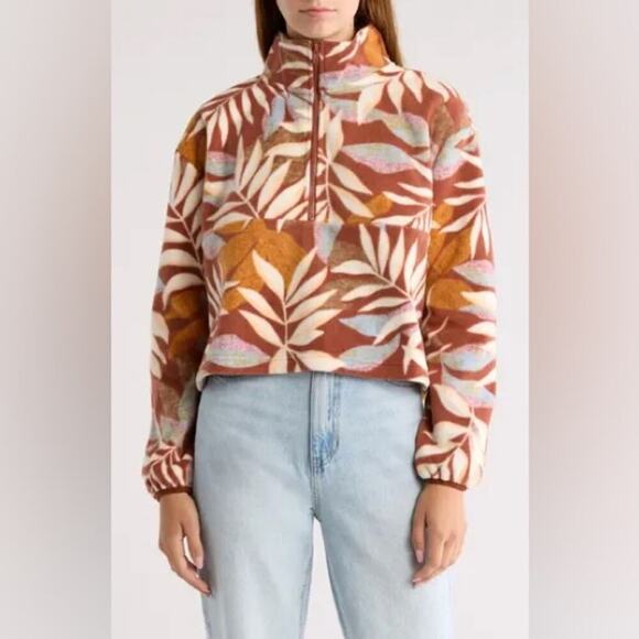 Billabong Casual Fling Half Zip Polar Fleece Jacket Size Extra Large XL - Picture 1 of 10